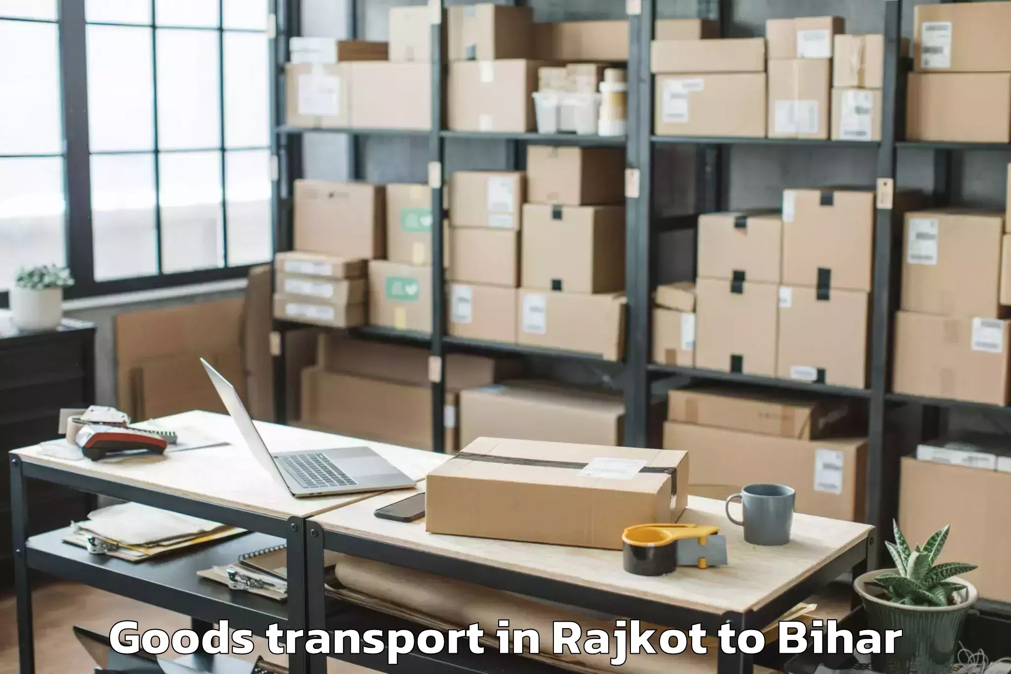 Reliable Rajkot to Simrahi Bazar Goods Transport